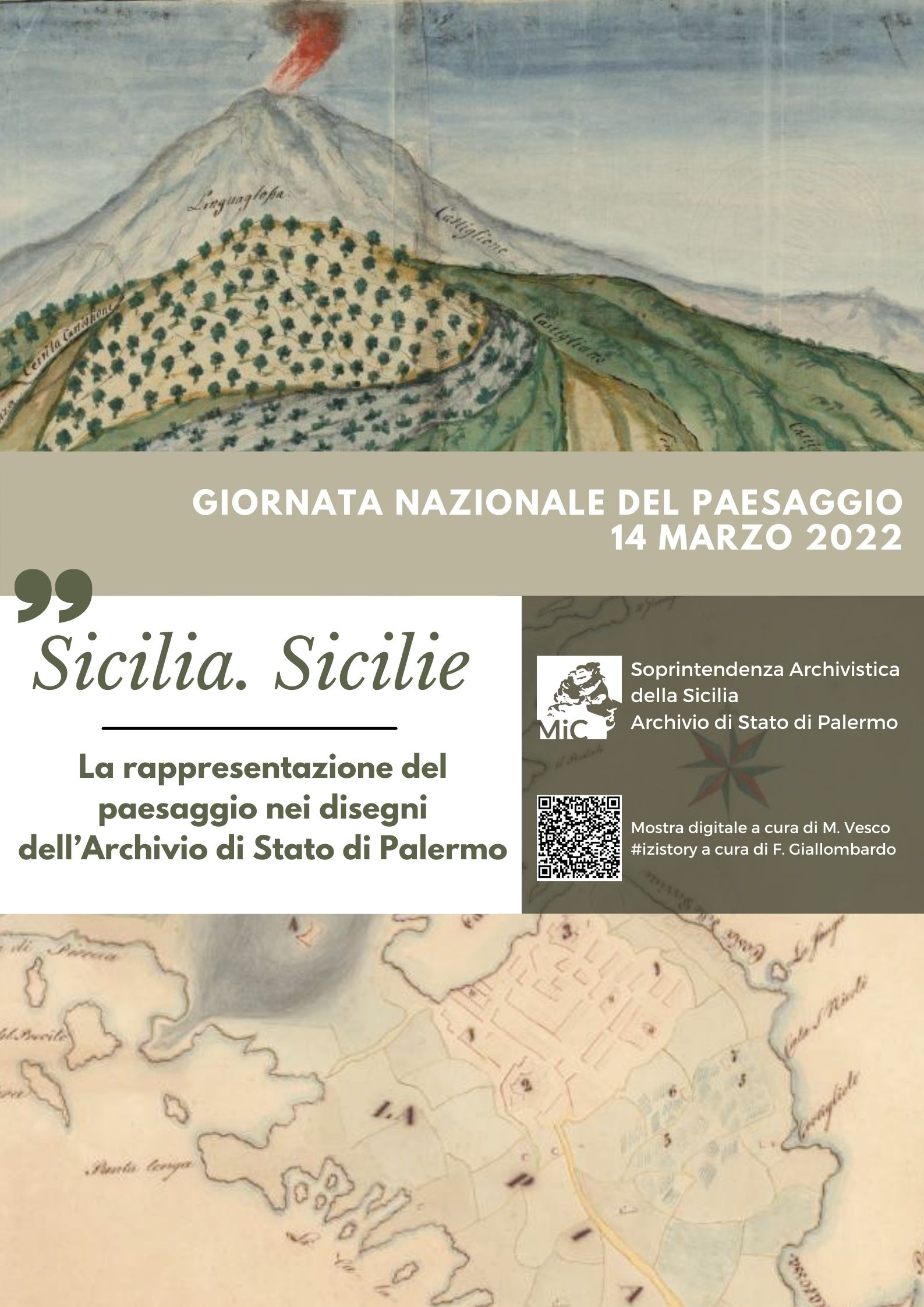 Locandina Sicilia. Sicilie - Giornata del paesaggio 2022