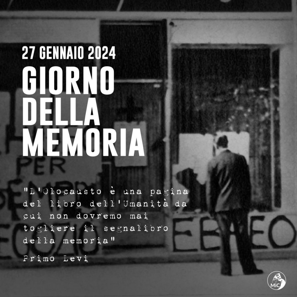Giorno della Memoria  - "L'olocausto è una pagina del libro dell'Umanità da cui non dovremo mai togliere il segnalibro della memoria" Primo Levi
