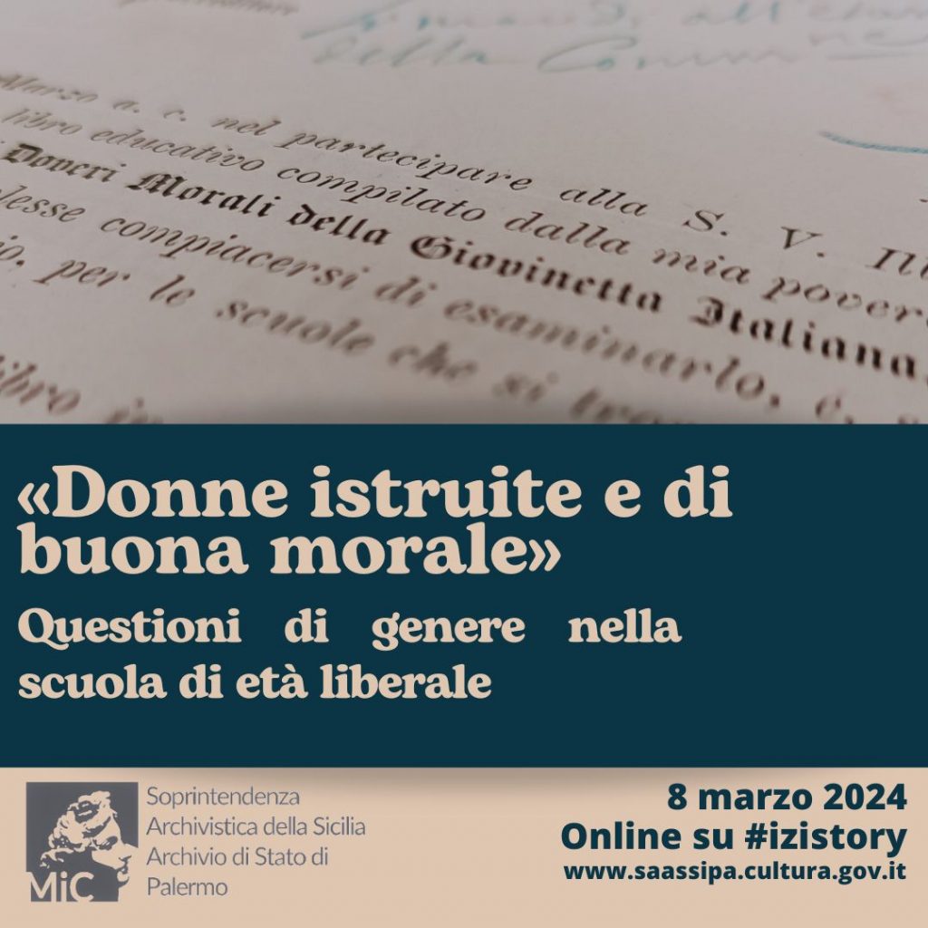 Locandina "Donne istruite di buona morale"