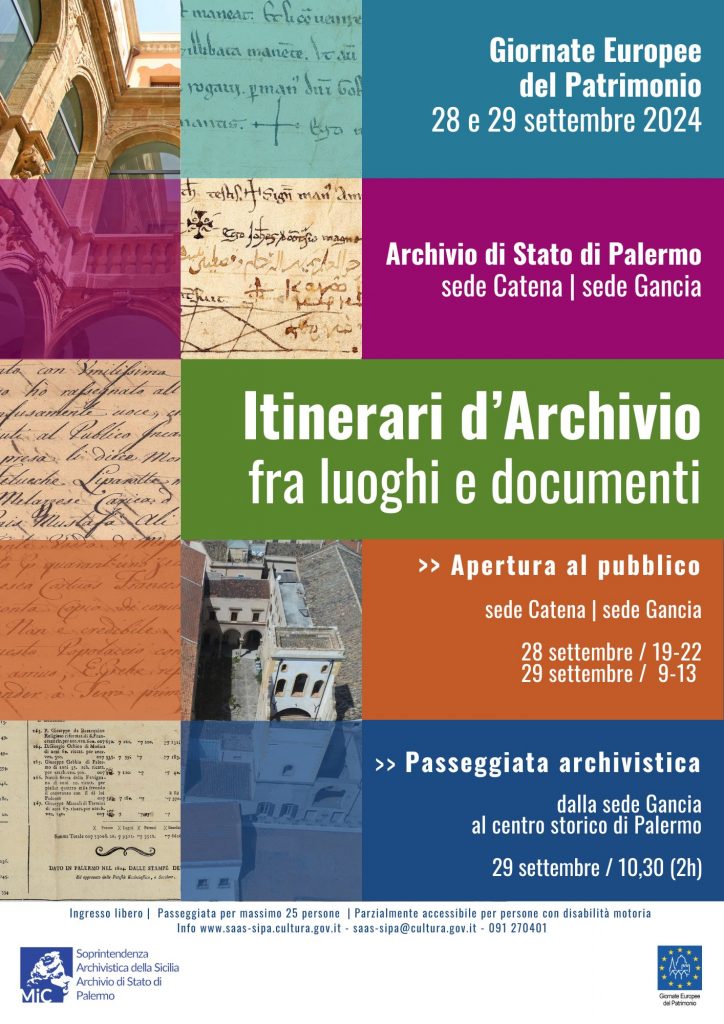 GEP 2024 Itinerari d'archivio fra luoghi e monumenti. Aperture straordinarie e passeggiata archivistica